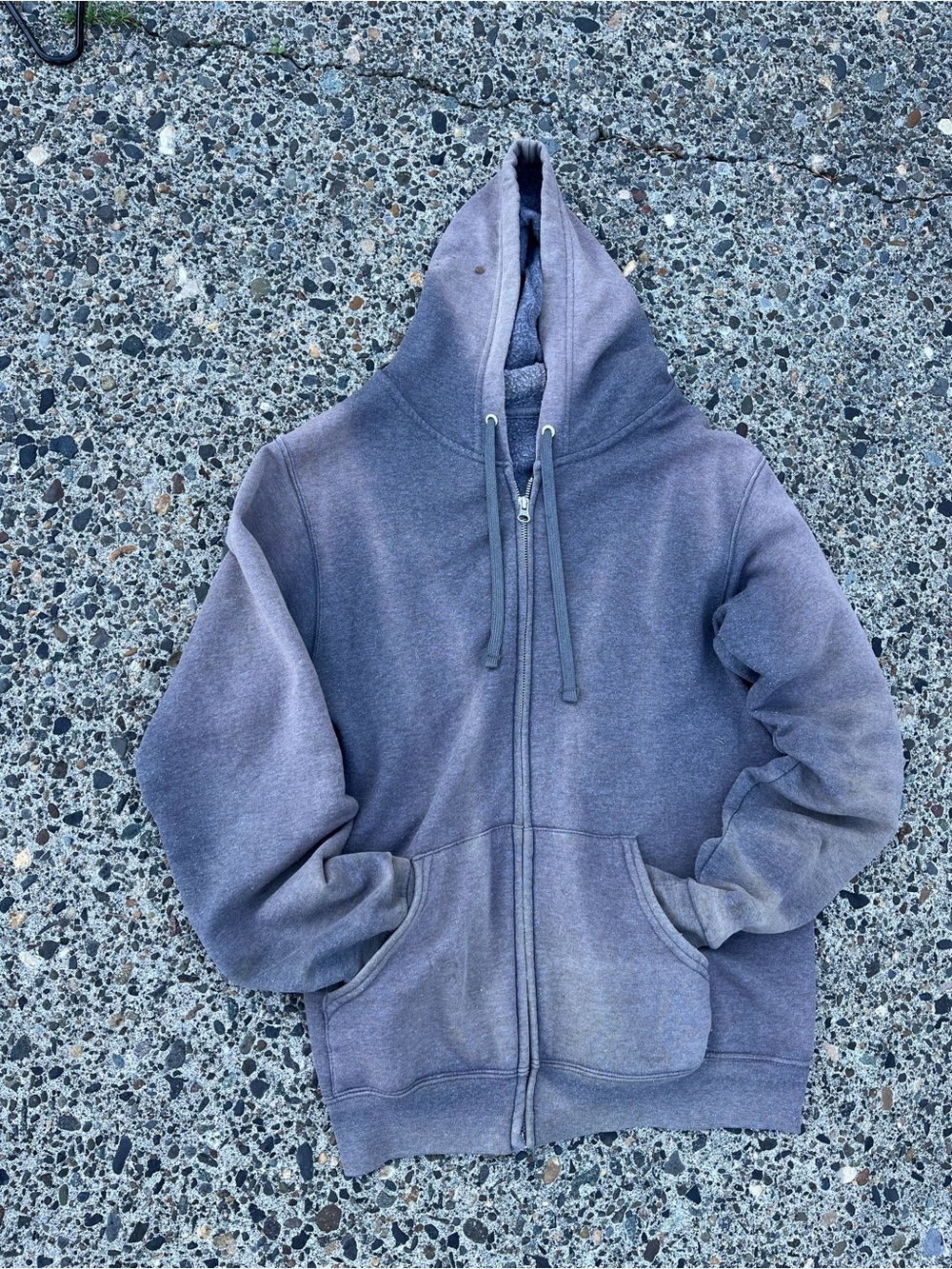Fruit of the Loom Men's Zip-Up Hoodie Jacket - Heather Gray